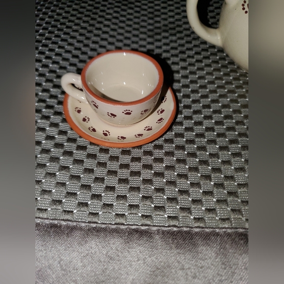 Friends Of Boyds Bears Paw Print Tea Set For 3 - Picture 12 of 12